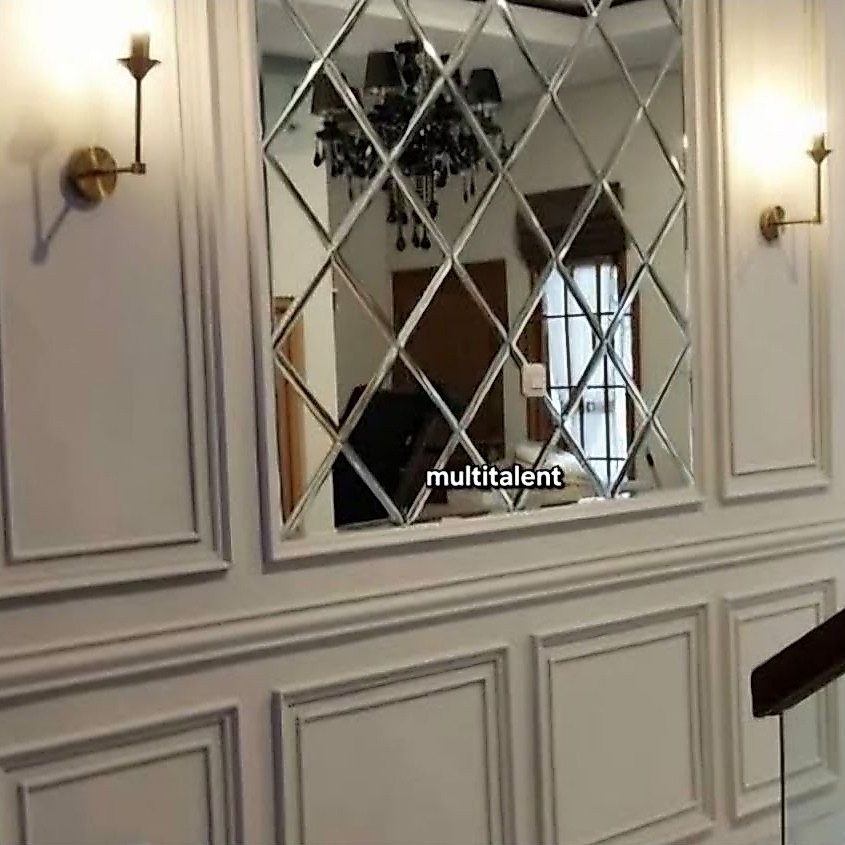 MURAH MEWAH ELEGAN  KACA BEVEL WALL MOULDING DIAGONAL