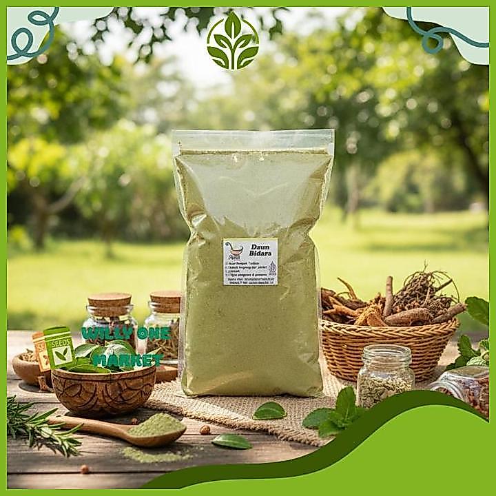 DAUN BIDARA BUBUK MURNI 1 KG - SERBUK BIDARA SIDR PREMIUM WILLY ONE MARKET