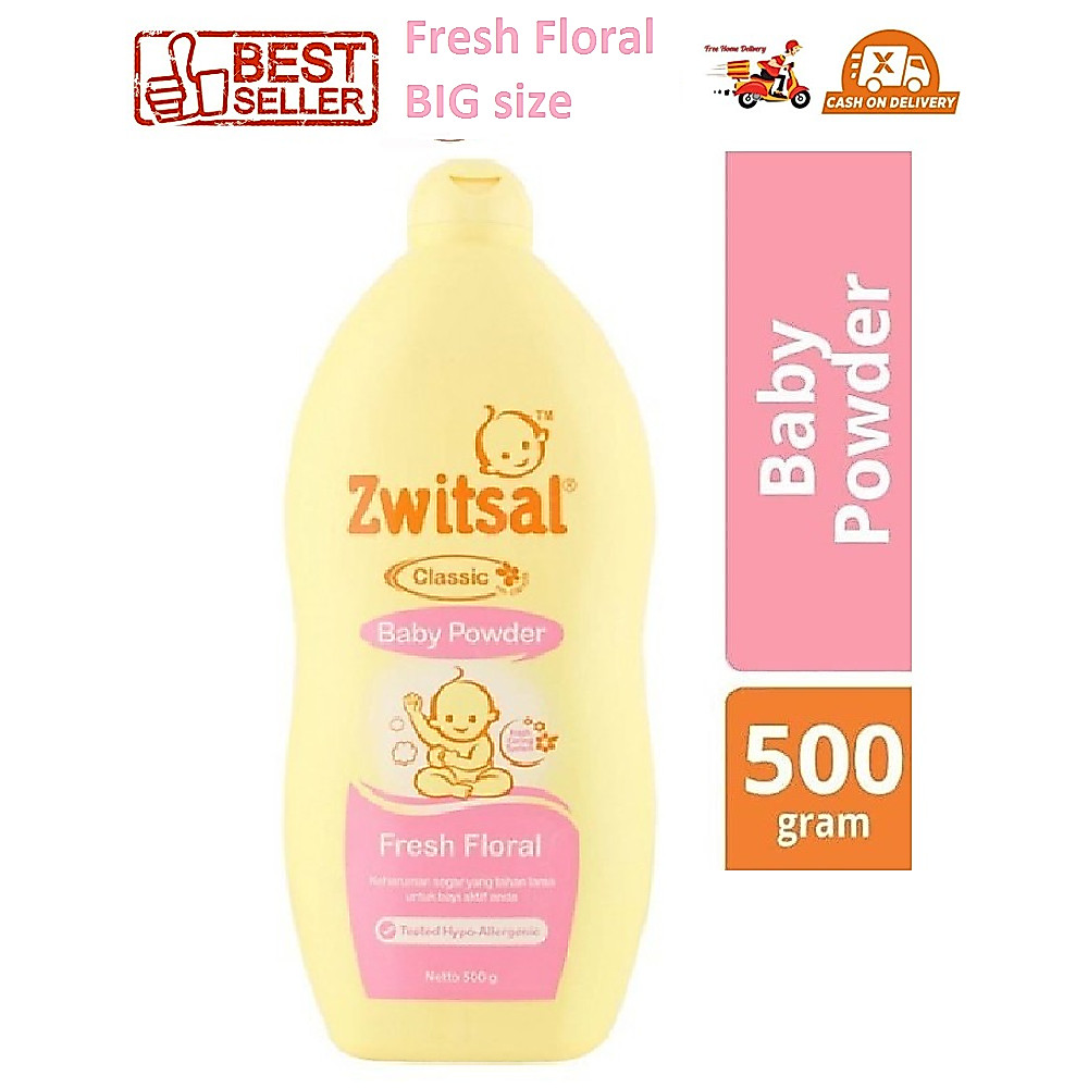 Bedak Zwitsal Fresh Floral 500 gram