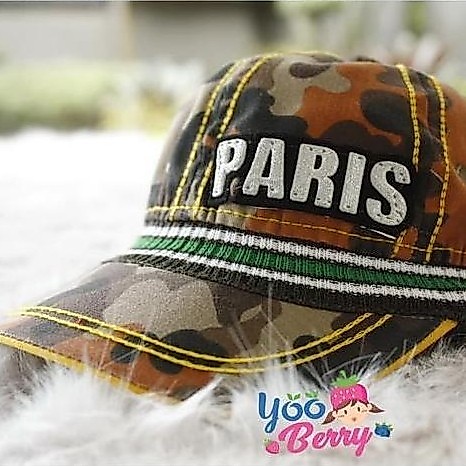 YooBerry Topi Bayi & Balita Komando City Army Ripped Glitter