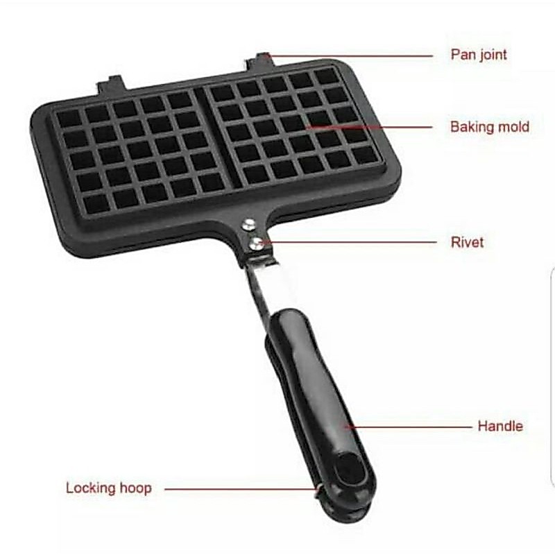 LARIS WAFFLE MAKER PERSEGI ANTI LENGKET / WAFFLE WAFEL KOMPOR / WAFEL MAKER MINI / ALAT PEMBUAT