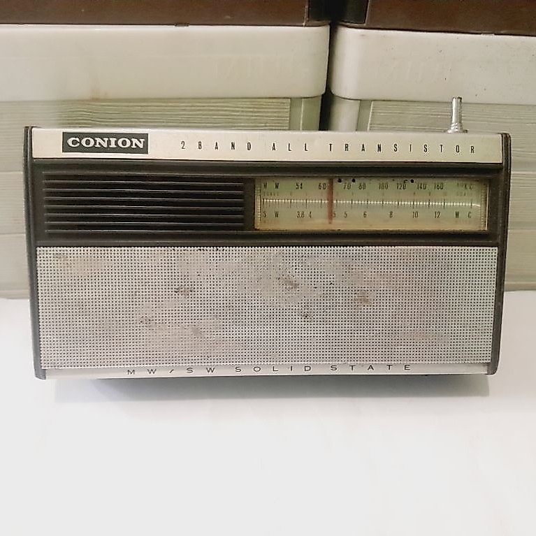 Radio jadul conion 2band All transistor(Baca deskripsi)