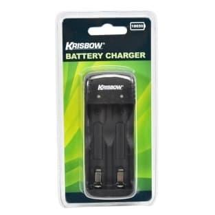 Krisbow Charger Usb Baterai 18650 2 Slot 5v