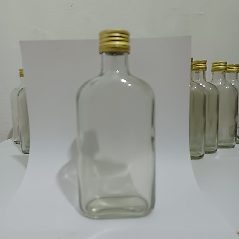 Botol madu 250ml botol kaca madu kecil botol beling madu botol gepeng
