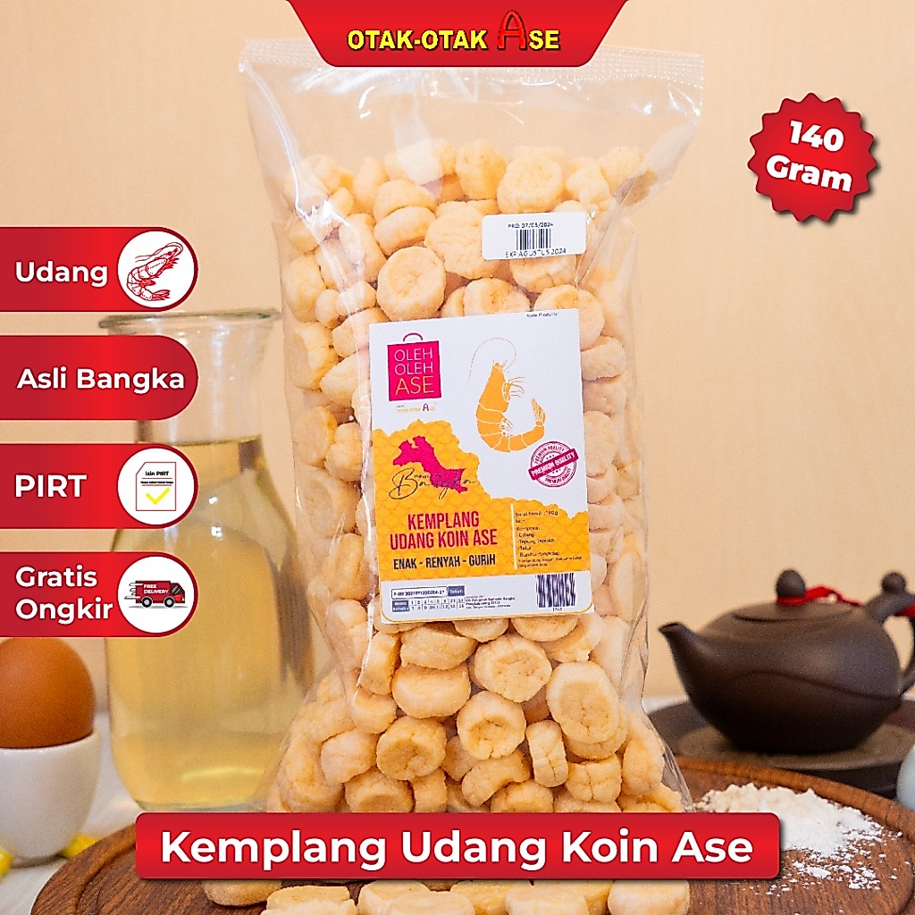 OTAK OTAK ASE - Kemplang Udang Koin Ase 140GR (1565)