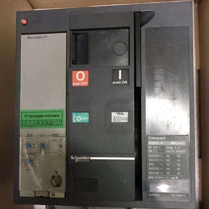MCCB Schneider NS800N 3P 800A 50KA Komplit Motorized Original