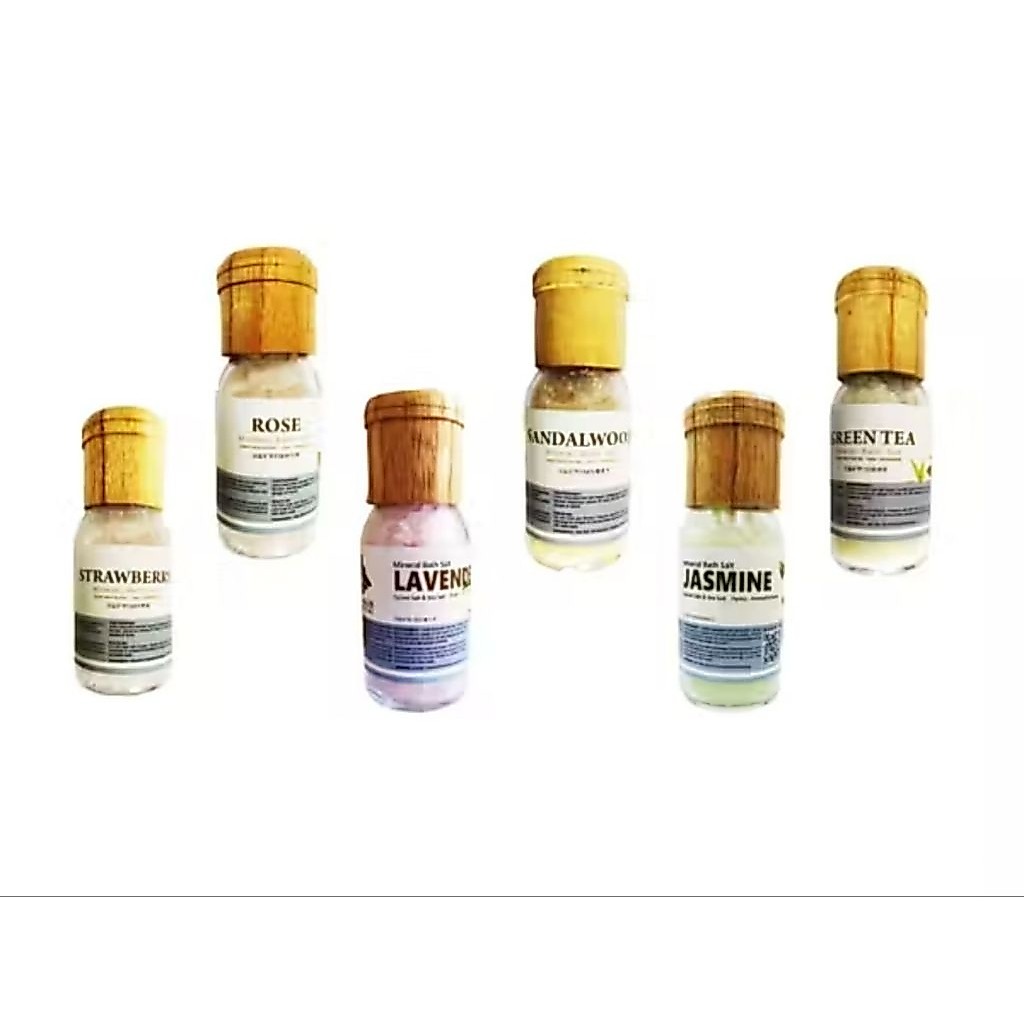 Bath salt garam mandi spa kaki dengan bunga asli natural 130 gr