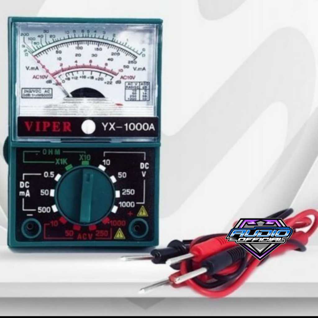 Multitester Avometer kecil Analog VIPER YX-1000A (no batrai)