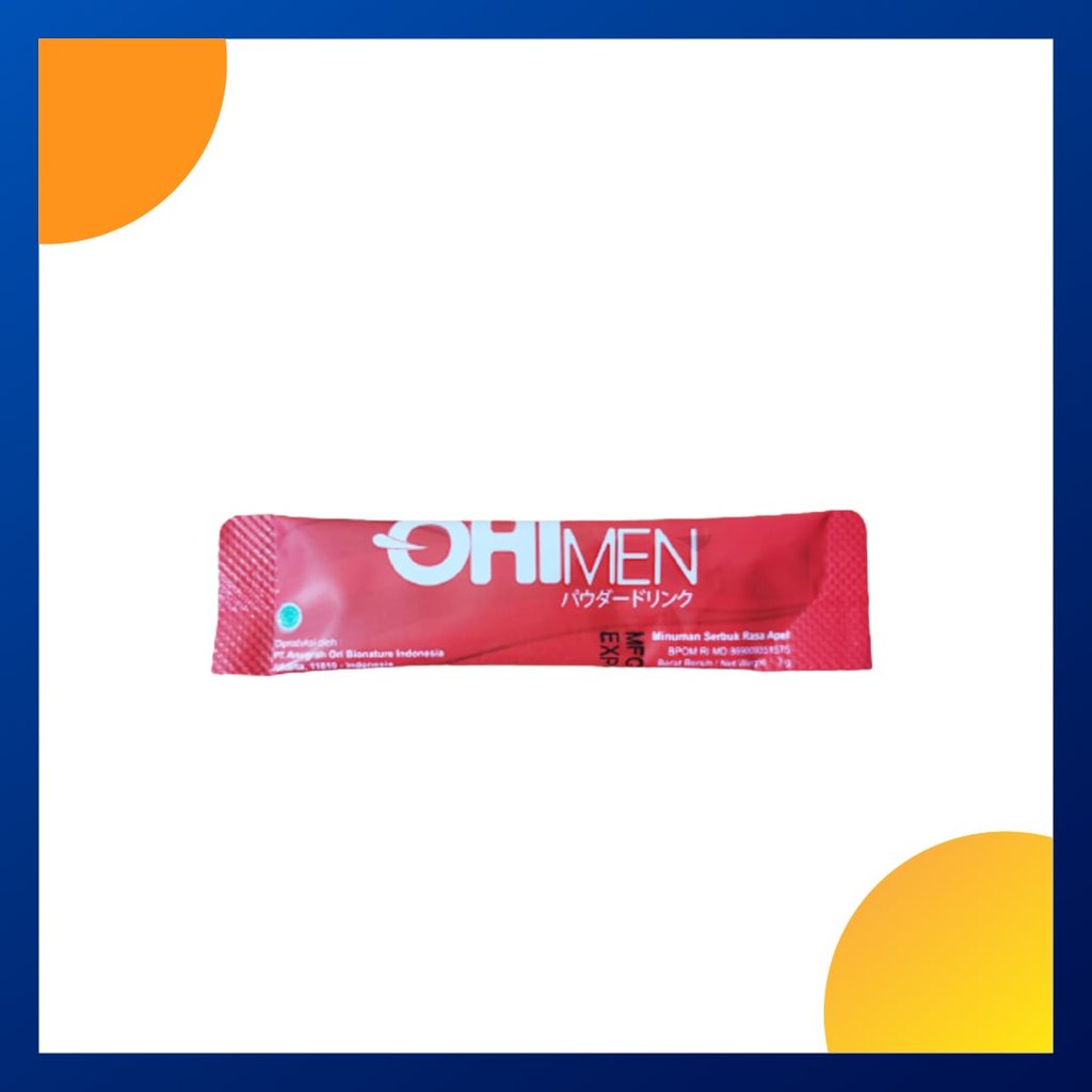 Ohimen Minuman Serbuk Rasa Apel 3 Gram Sachet