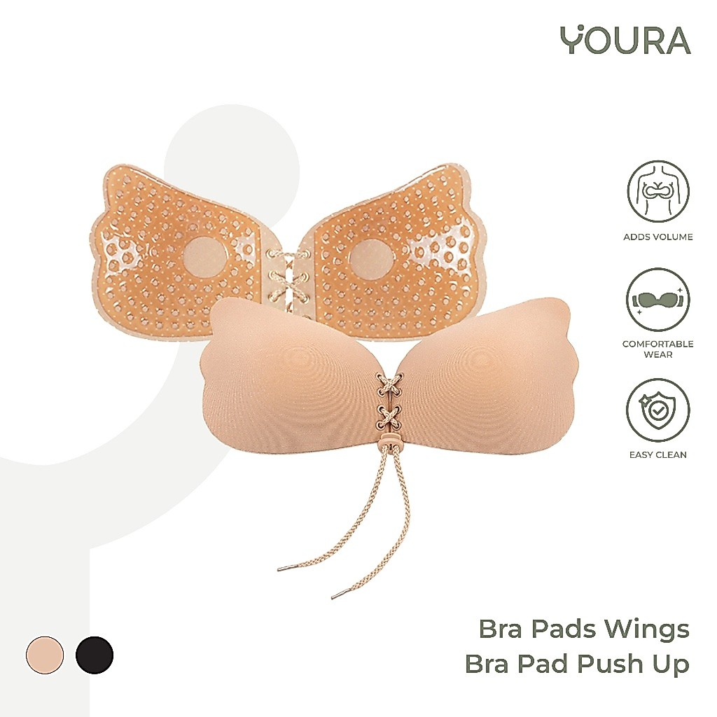 YOURA - Bra Tempel Silikon Bra Pad Wings Angel Sponge Busa BH Wedding