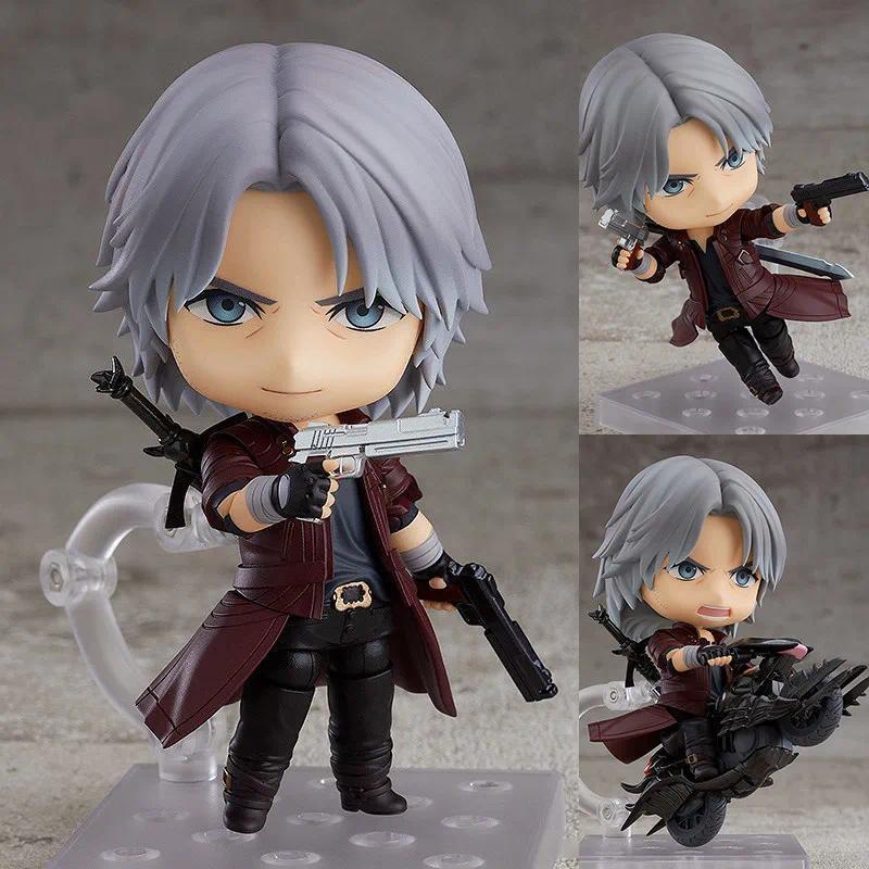 Dmc Dante Nendoroid 1233 Demon Hunter Action Figure Model Interchangeable Face Anime Game Collect St