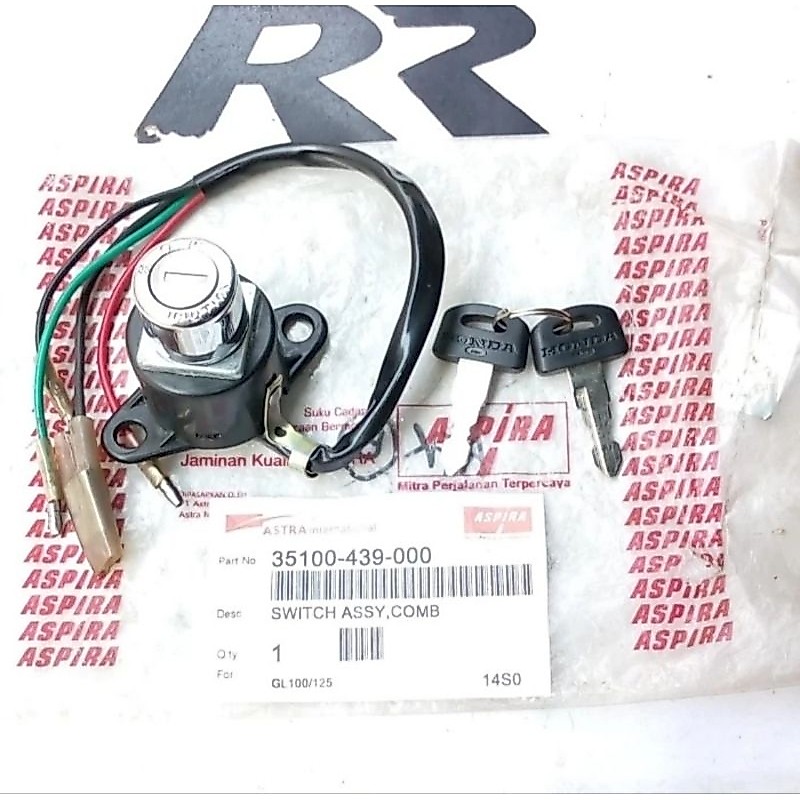 kunci kontak honda GL100 GL125 platina aspira original