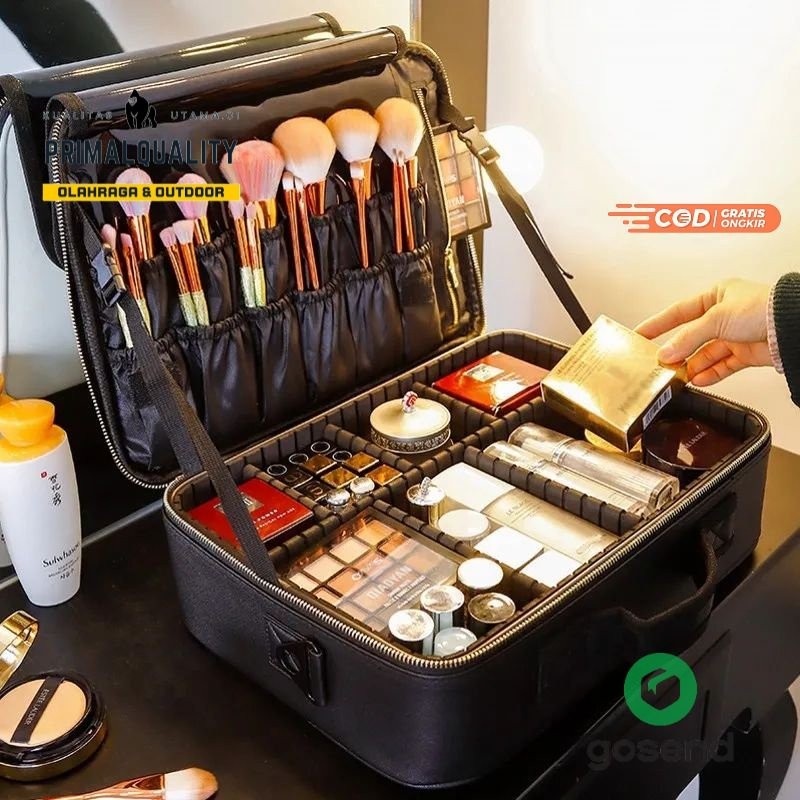Upgrade Baru Tas Kosmetik Kapasitas Besar Penjualan Laris Kotak Rias Travel Wanita Profesional Prima