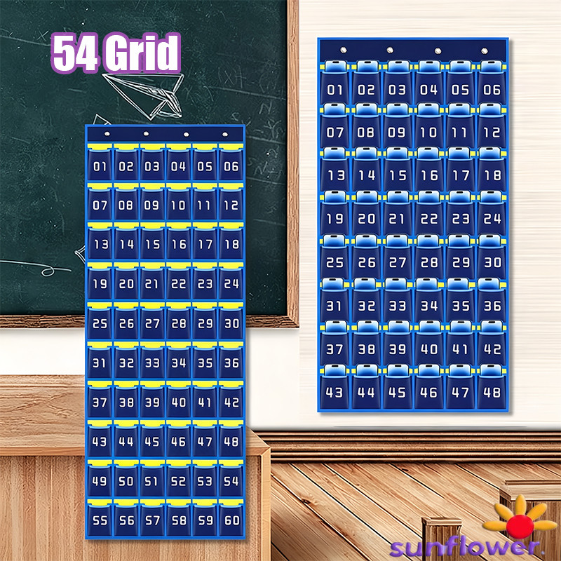 54Grid Rak HP Susun Multifunsgi Rak Penyimpanan HP Tempat Rak HP Tas Bahan Yang Menebal Dinding Tas 