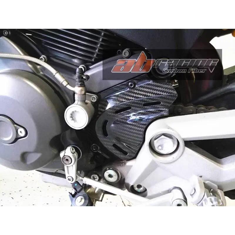 Side Sprocket Chain Case Cover Fairing Cowling For Ducati Monster 696 795 796 1100 EVO Full Carbon F