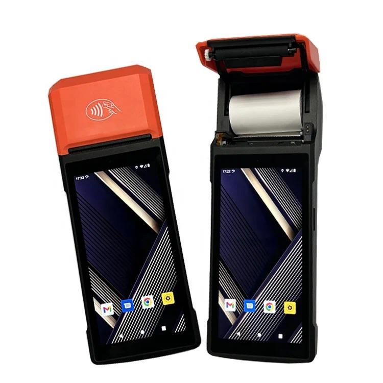 Android 13  Android Pos Systems Mobile Handheld All in One Pos Terminal Machine With Printer Touch S