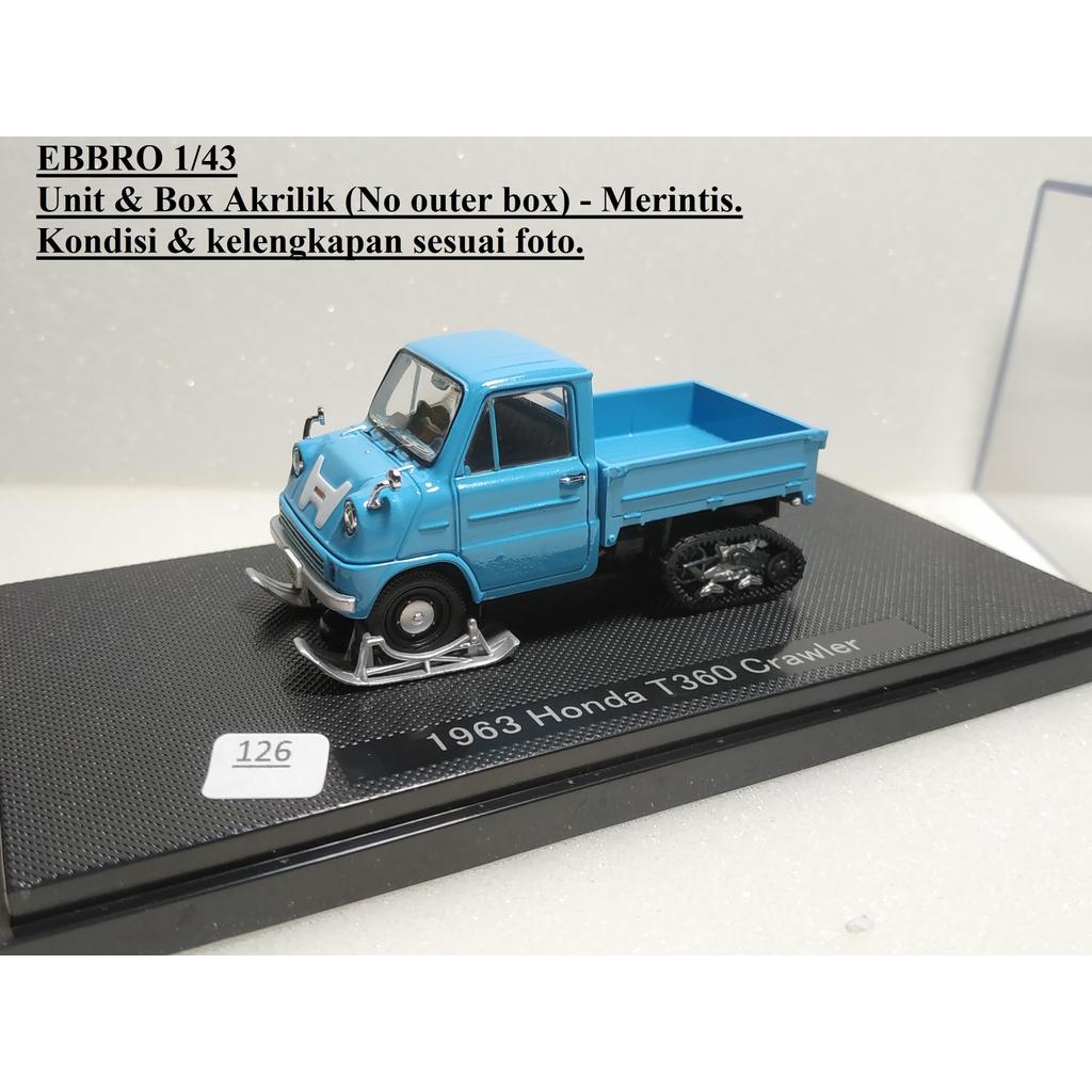 Diecast EBBRO 1/43 1963 Honda T360 Crawler Blue