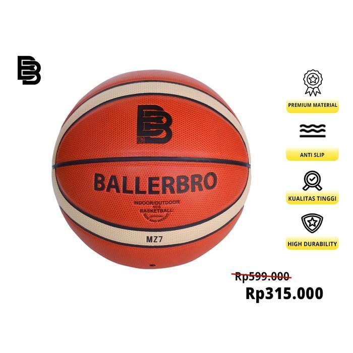 Bola Basket Kulit Ballerbro MZ Series (Leather) MZ7 & MZ6 - Size 6