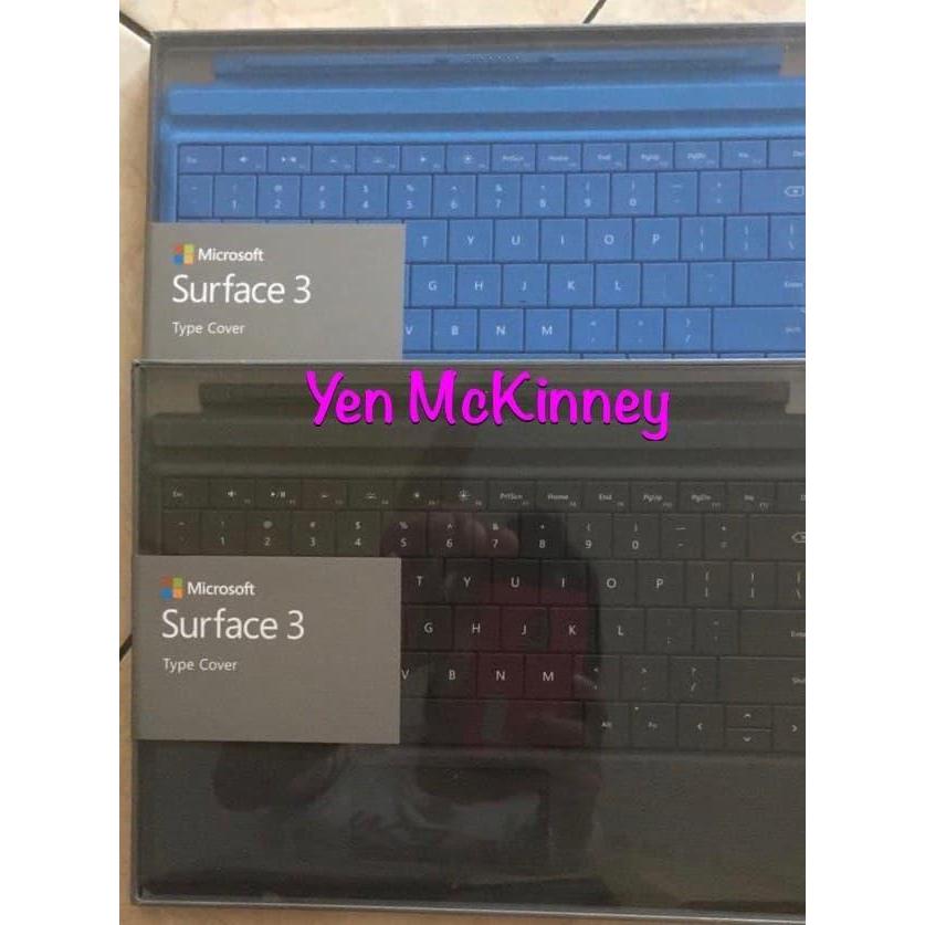 Microsoft Surface 3 Type Cover not Pro 3 - Hitam No Box