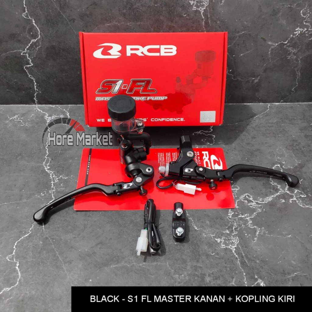 Paket 1 Set Master Rem RCB S1 FL Kanan + Kiri Handle Kopling RCB S1 Aerox Vario 125 150 Beat Mio Gsx