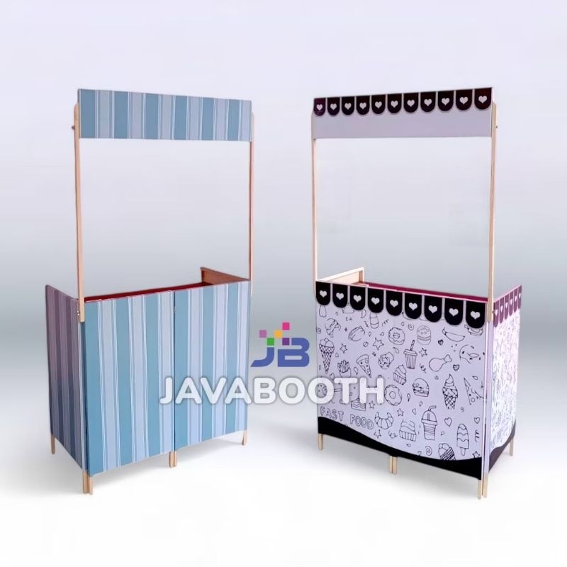 Booth Portable Polos/Gambar Garis/Gambar Rombay
