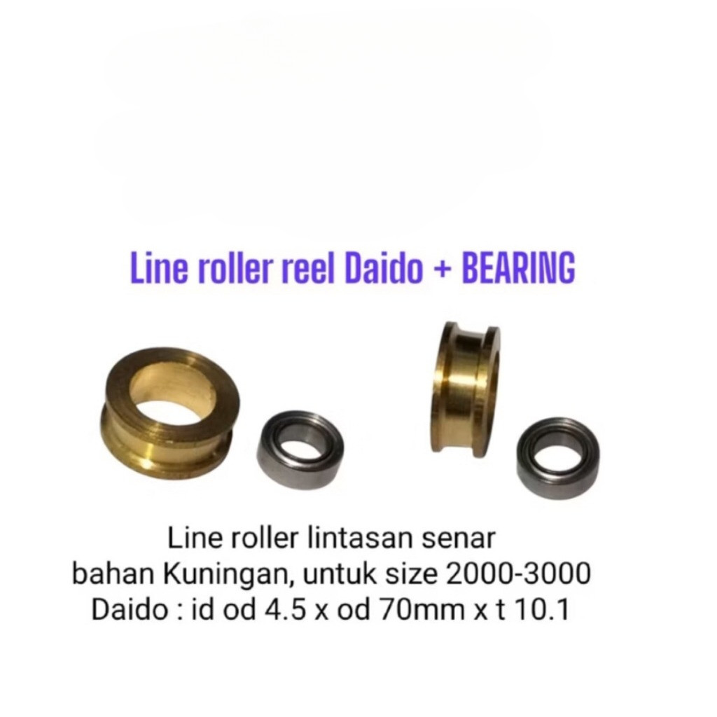 Line Roller DAIDO / Roller Gold lintasan tali senar Reel pancing + Bearing