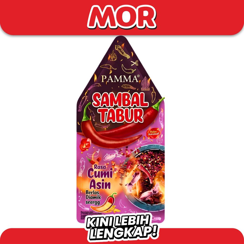 PAMMA Sambel Bubuk Cumi Asin 30 grm Level 10 Sambal Tabur Pedas Gurih Penyedap Makanan Lauk Instan P