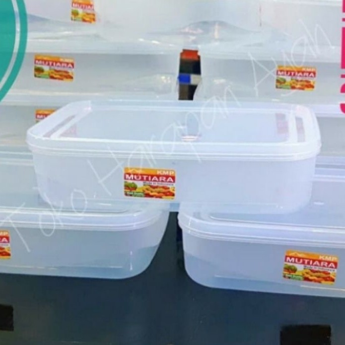 Kotak Makanan Plastik Transparan KMP MUTIARA 900 ml