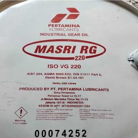 OLI PERTAMINA MASRI RG 220 ISO VG 220