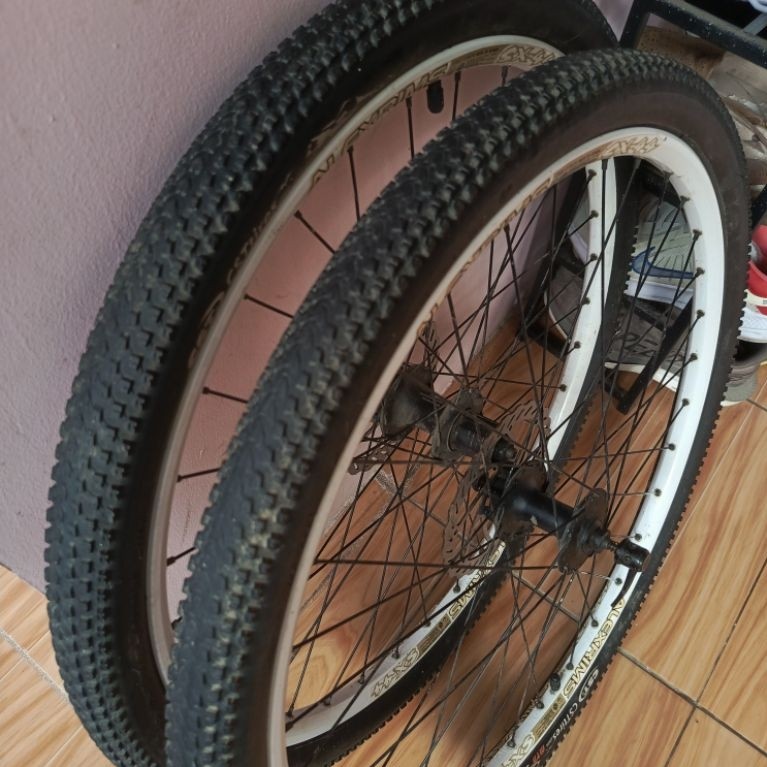 Wheelset Alexrims 26 ban masih tebal