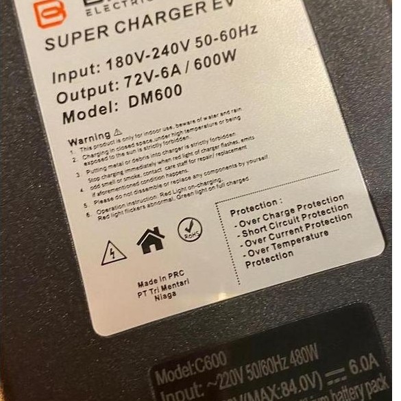 SUPER CHARGER EV 2 / CHARGER BATTERY EV BRT