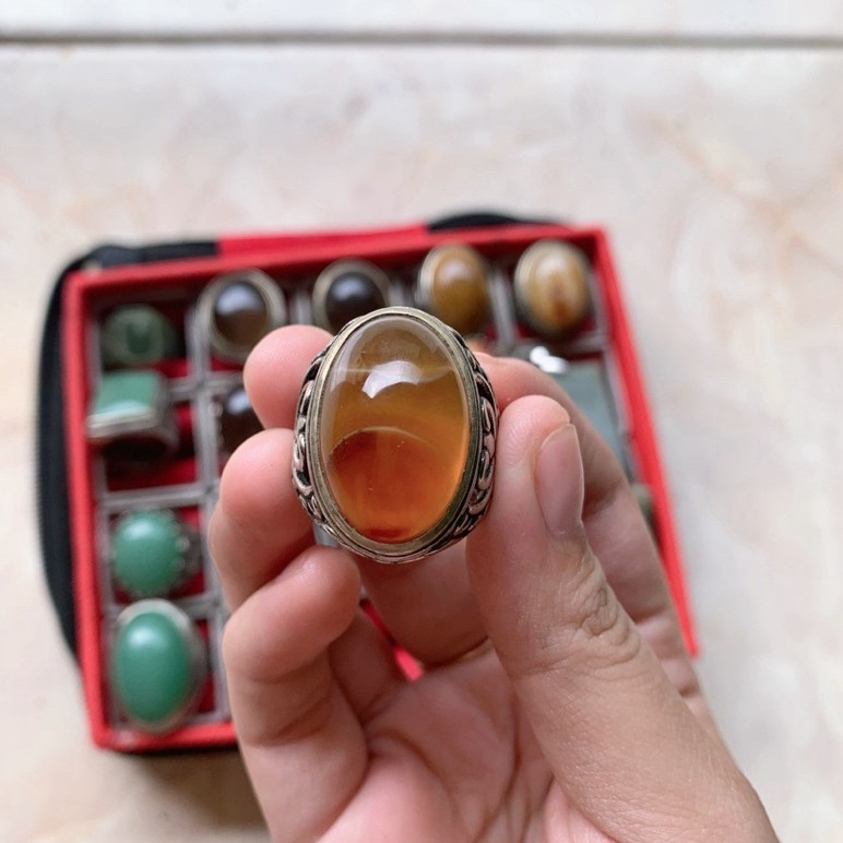 Cincin Batu Akik Sulaiman Madu