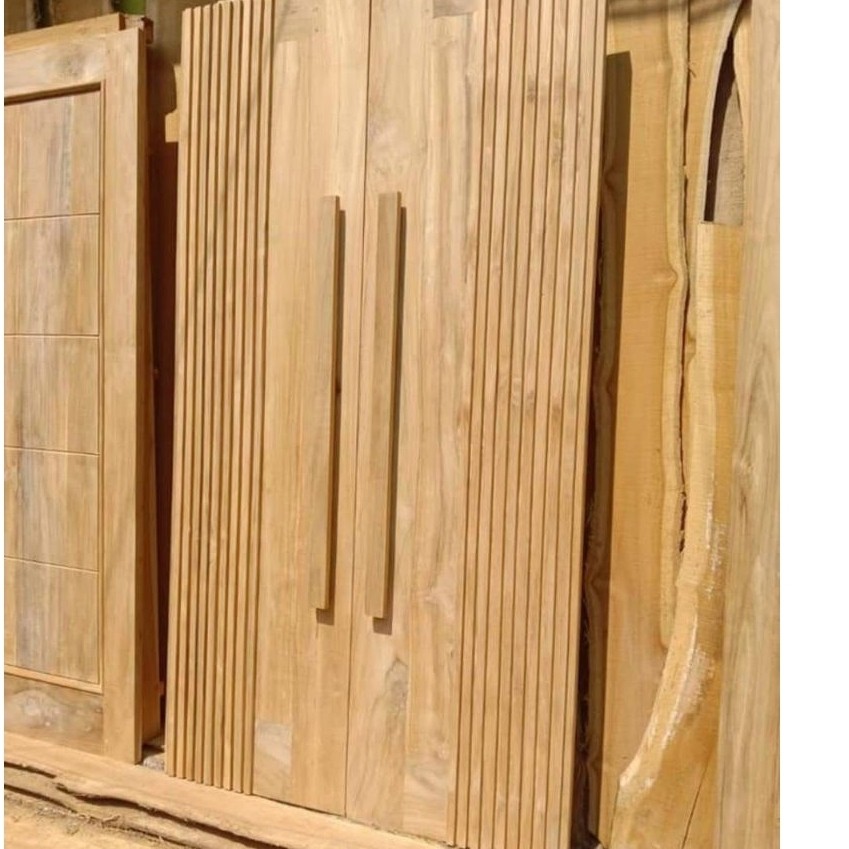 pintu utama model minimalis mewah terkini terbaru bahan jati via kargo