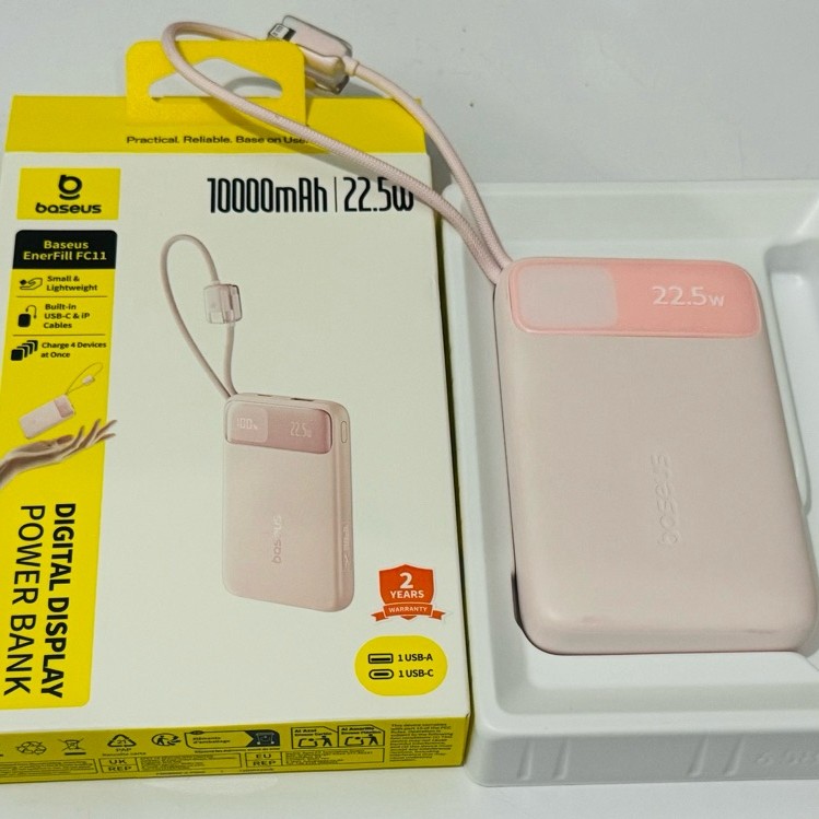 Powerbank Baseus Enerfill FC11 10000mAH  (Pink)