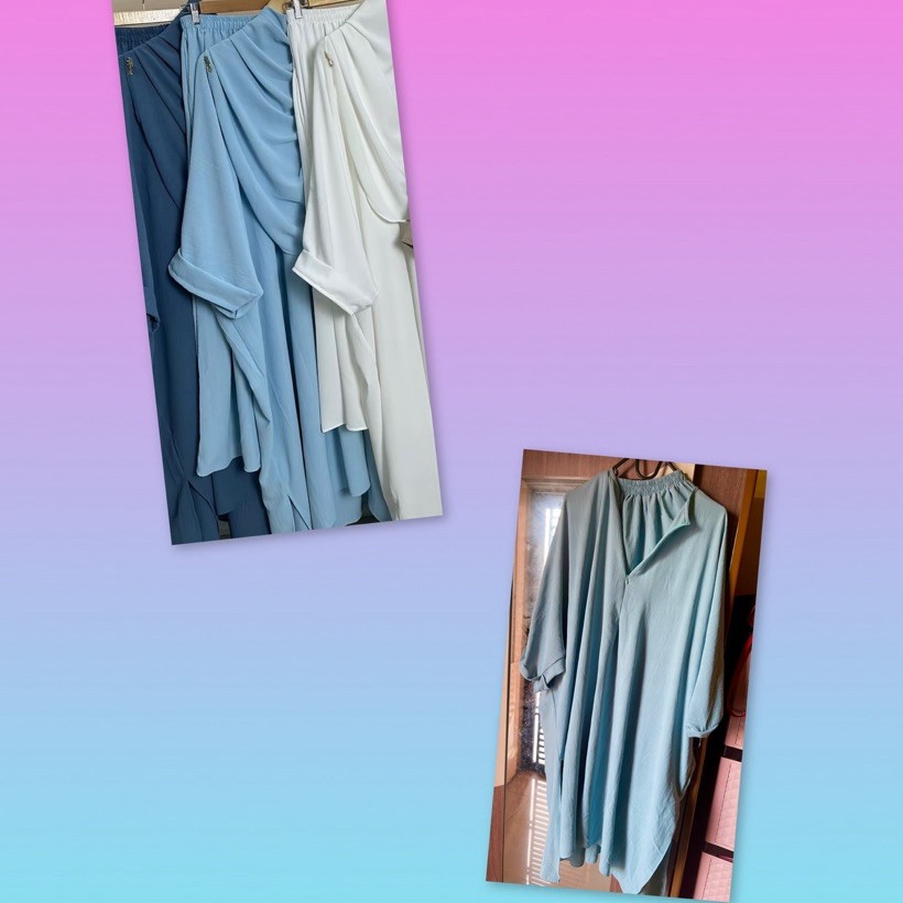 abaya kaftan one set