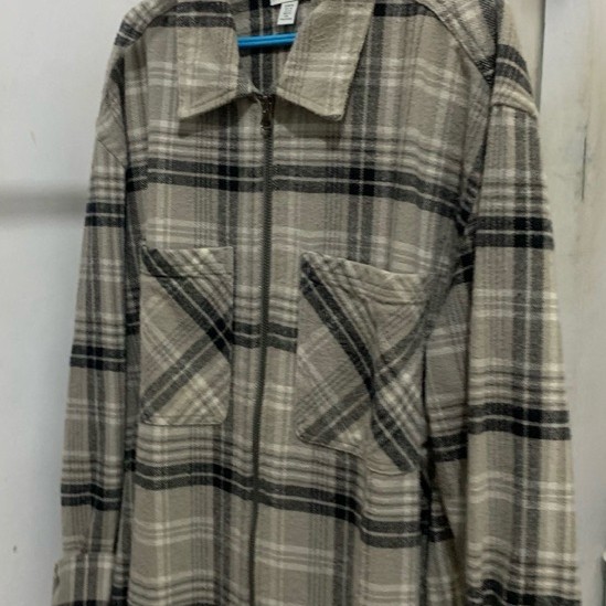HnM flannel zip jacket / Jaket Kemeja Flanel HnM