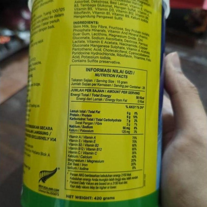 Susu K28 K-28 Energy Penambah Tinggi Badan Dan Berat Badan K 28