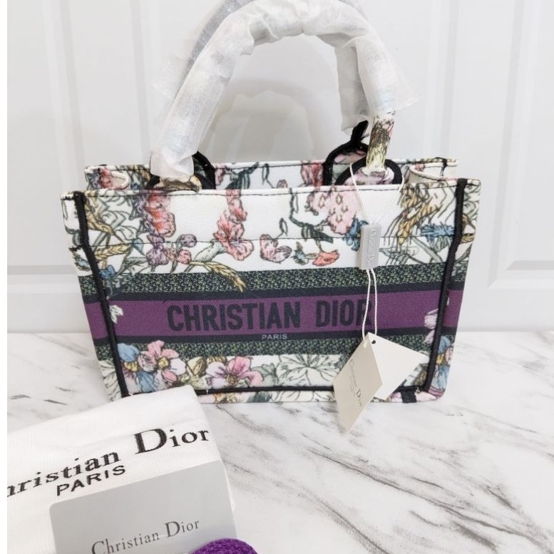 Tas Mini Tote Dior Authentic Purple
