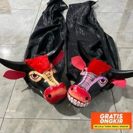 Mainan anak ️ Barongan Bantengan - Mainan Anak Banteng Bantengan kuda lumping - Mainan tradisional B