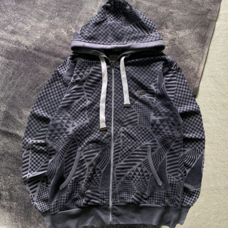 Hoodie Ziper Full Print Second
