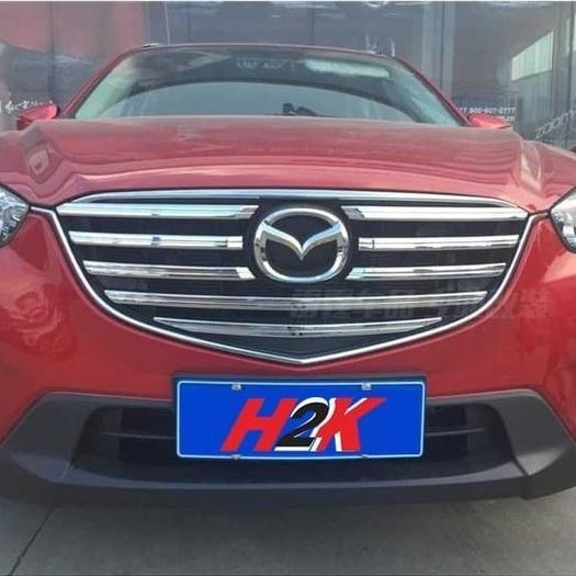 jaytokosip- Details Look Aksesoris Mazda CX5 - Grill Cover untuk New Mazda CX-5 2015-2016 FL Diskon