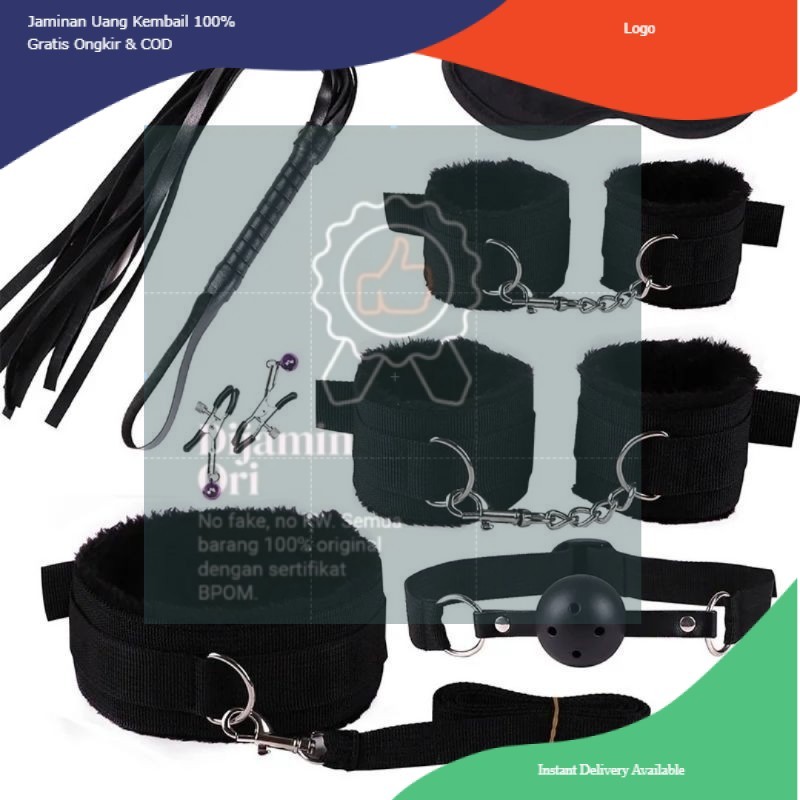 Mega Sale~ PAKET 10 Pcs Set Tali Borgol pengikat kaki dan tangan Lingerie Handcuff Tali Ikat 10pcs H
