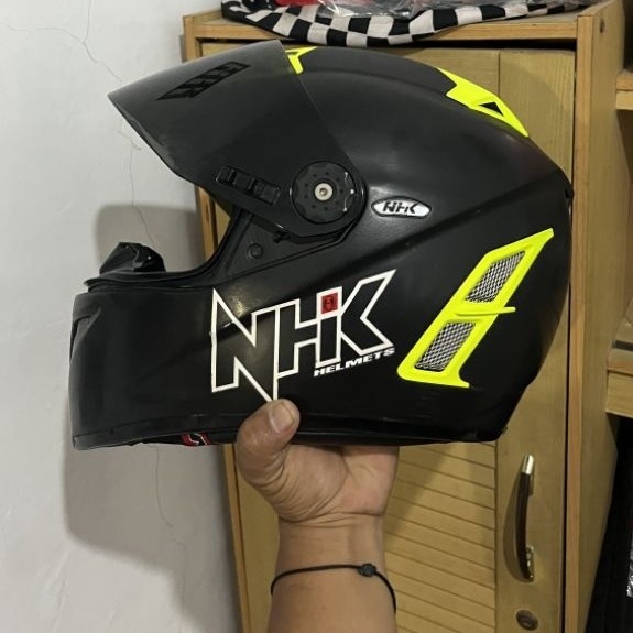 ( SOLD ) HELM FULLFACE NHK GP PRO HITAM DOFF SERI RACE