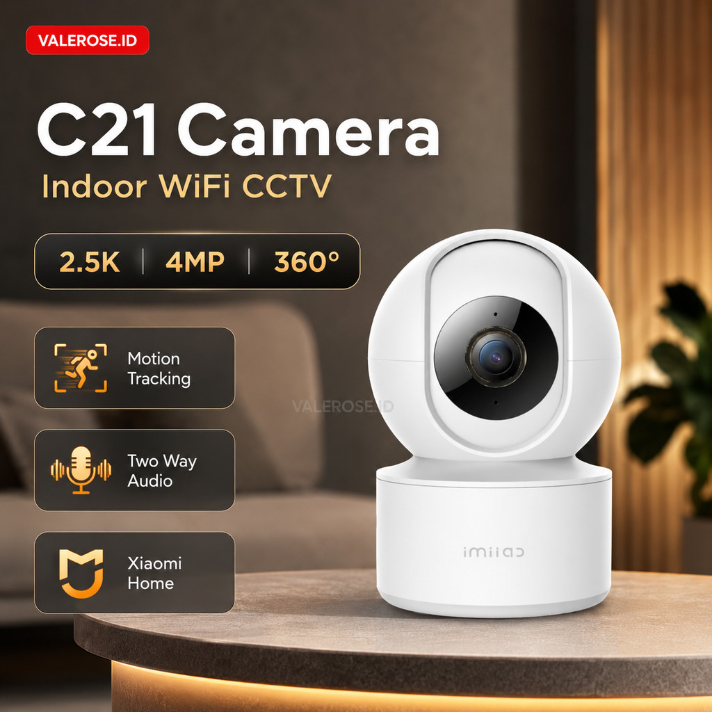Kamera CCTV WiFi Indoor IMILAB C21 2.5K 4MP Motion Tracking | IP Camera 360° Xiaomi Home — VALEROSE.