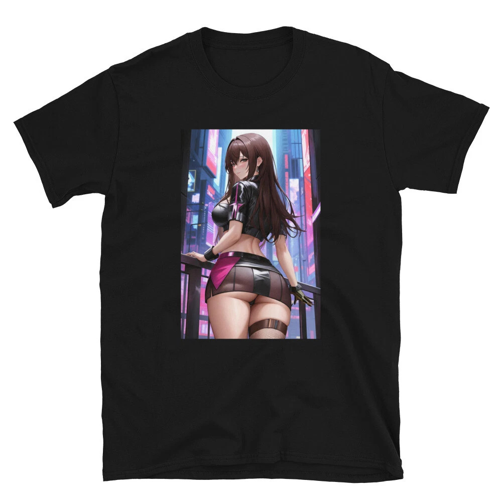 Hot Ecchi Anime Girl Hentai Sexy Manga Waifu Short-Sleeve Unisx T-Shirt
