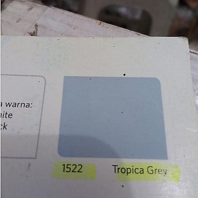 Cat Tembok 1522 Tropica Grey Qluc Abu-Abu 4.5 kg Interior Dinding
