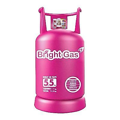Terbaru! Tabung Lpg Kosong 5,5Kg Pertamina Bright Gas Pink ( Tanpa Isi )