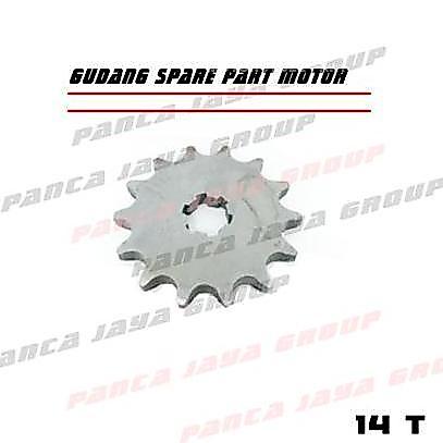 GEAR DEPAN 428 14 T 15 T 14T 15T SUZUKI RK COOL RKCOOL