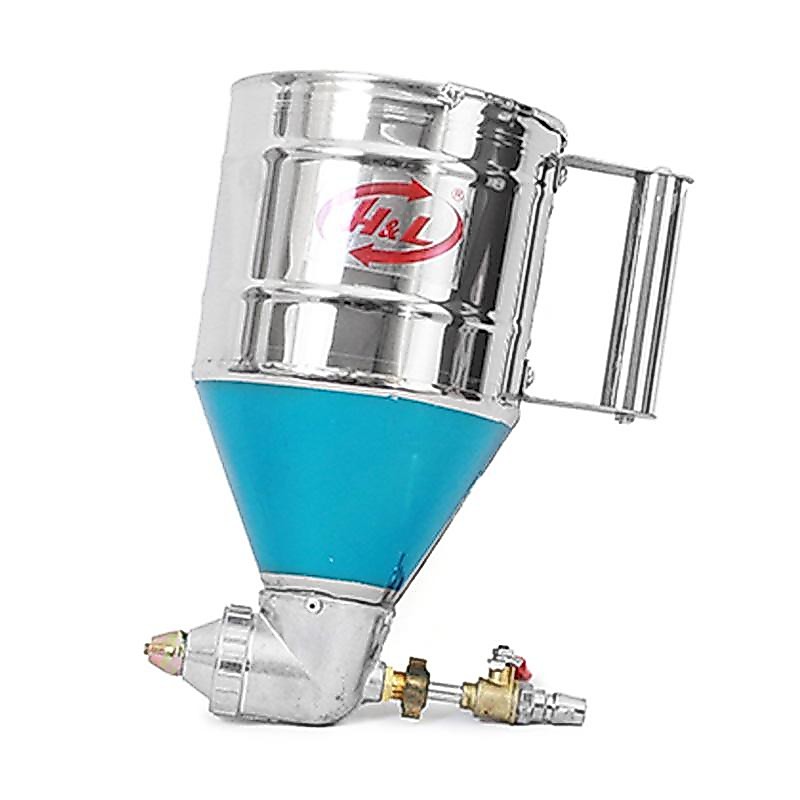 Promo H&L Chrome Spray Gun Texture - Cement Gun Putar