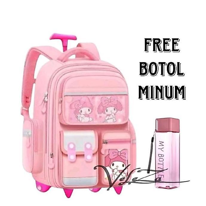 Tas Ransel Troli Anak Melody Tas Sekolah Anak Perempuan Tk Sd Kapasitas Besar Tas Troli Tas Anak